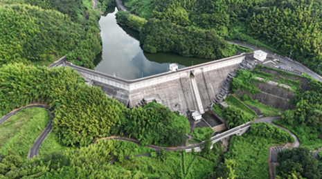 黒杭川上流ダム～見下ろすとダムからダムが見えるダム～