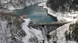 利賀川ダム～豪雪地帯に位置する陸の孤島～