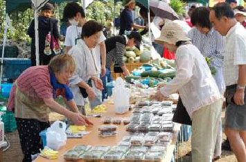 写真:みずとぴぁ庄内朝市