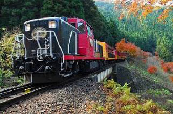 写真:トロッコ列車