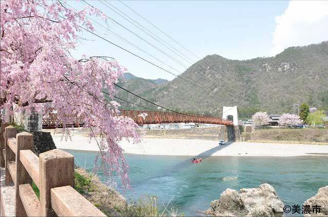 美濃橋と長良川