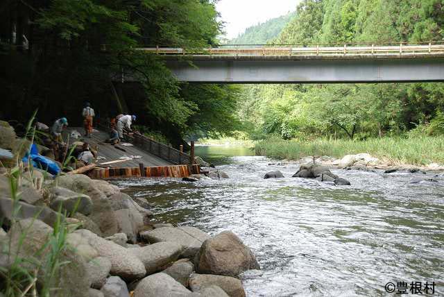 大入川ヤナづくり