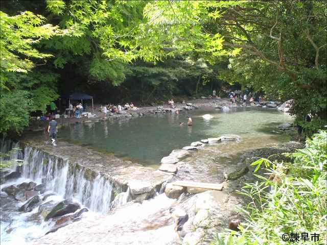 落合川の自然プール