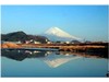 世界遺産富士山に向かって流れる狩野川
