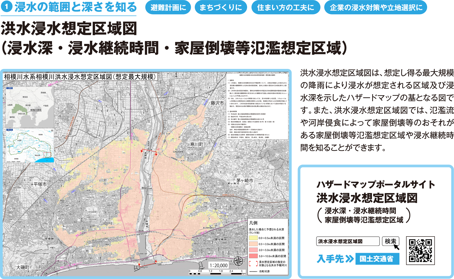 洪水浸水想定区域図（浸水深・浸水継続時間・家屋倒壊等氾濫想定区域）