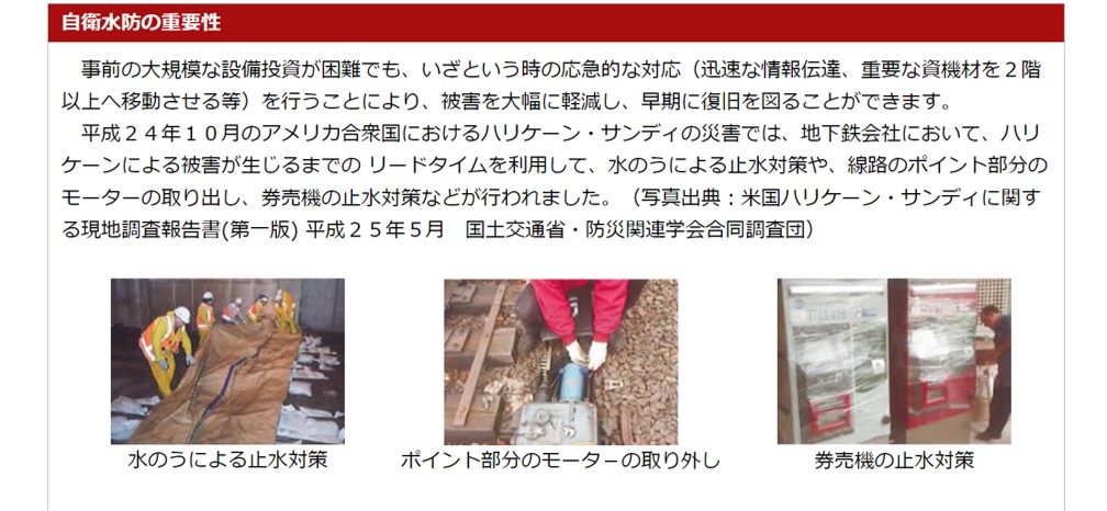 自衛防水の重要性