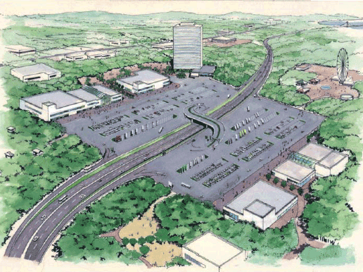 Illustration: New service area (parking area) image