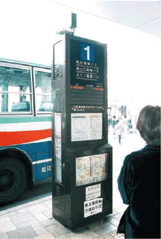 Photo image:View of bus stop