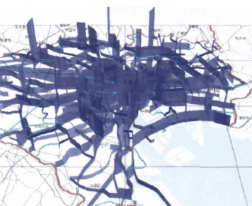 3-D map and graph image
