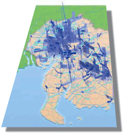 3-D map image