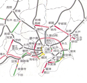 高規格幹線道路網図 関東地方