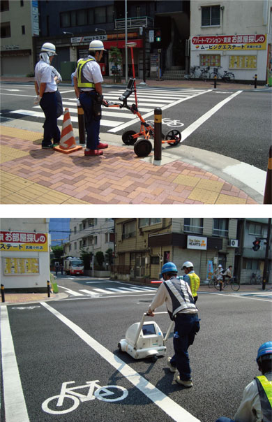 埋設物探査 写真