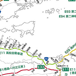 高速道路ナンバリング路線図 近畿地方