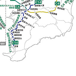 高速道路ナンバリング路線図 関東地方