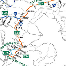 高速道路ナンバリング路線図 九州地方
