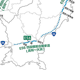 高速道路ナンバリング路線図 四国地方