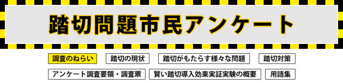 国土交通省道路局 踏切問題市民アンケート