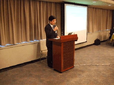 Greeting of Counsellor Yamane scenery