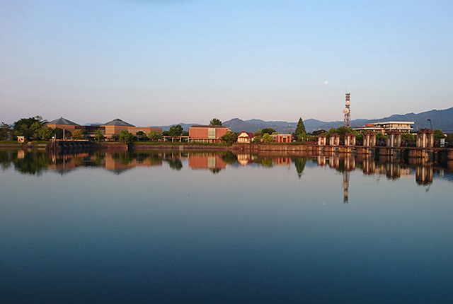 Seta River Overflow Weir, Mizu-no-Megumikan Aqua Biwa