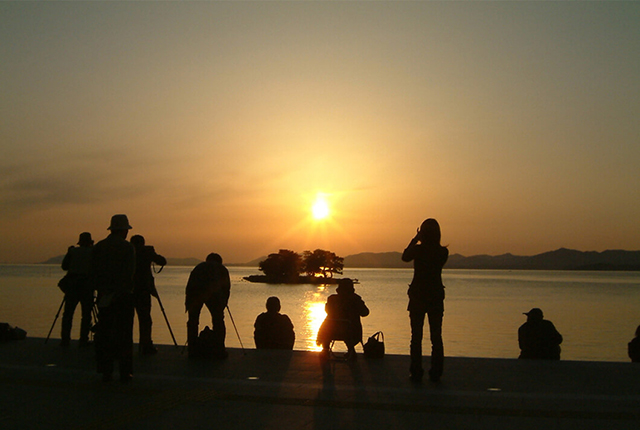 宍道湖夕日スポット