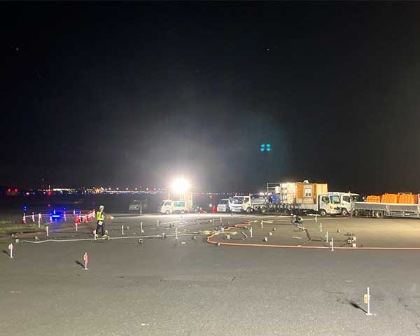 薬液注入の作業の様子（写真提供：株式会社山田組）