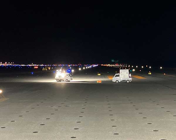 改良後の滑走路（写真提供：株式会社山田組）