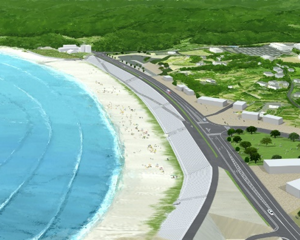 大谷海岸イメージパース