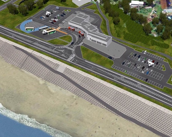 道の駅「大谷海岸」イメージパース