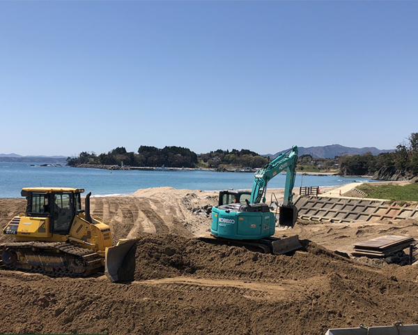 実際の工事の様子（写真提供：宮城県）