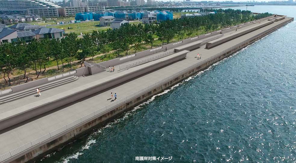 尼崎西宮芦屋港海岸における護岸整備(兵庫県)