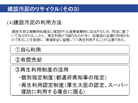 建設汚泥のリサイクルその3