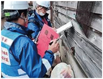 被災建築物応急危険度判定(石川県穴水町)