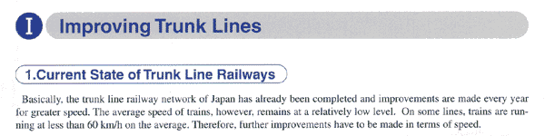 I Improving Trunk Lines 1