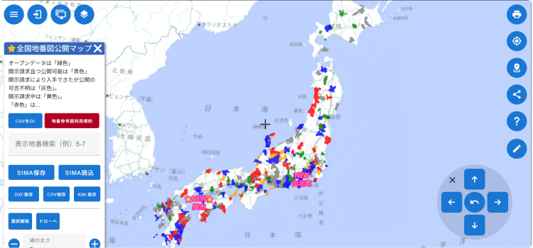 全国地番図公開マップ