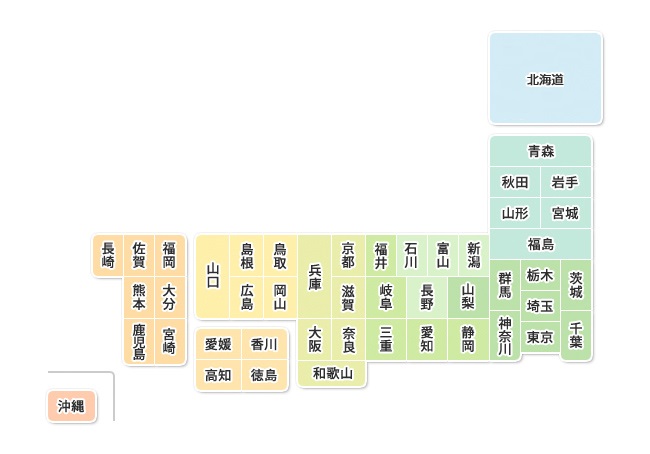 日本地図